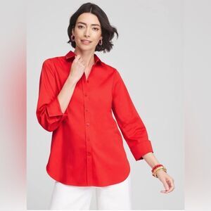 NWT Chico's Vibrant Button-Down Shirt